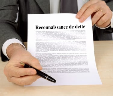 Reconnaissance de dette : modèle et valeur juridique