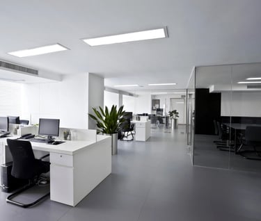 Commercial painting office refit