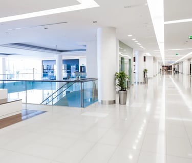 Commercial painting shopping mall