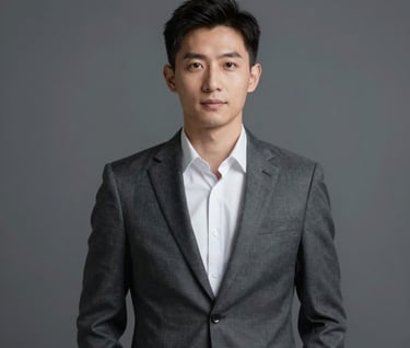 A sophisticated lifestyle shot of a modern professional, generated with AI to perfection, featuring high contrast and a minimalist aesthetic with hints of #1A202C.