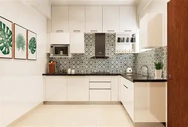 L shaped modular kitchen services in Chennai