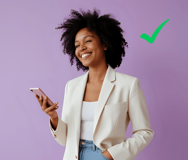 empreendedora feliz bem sucedida 