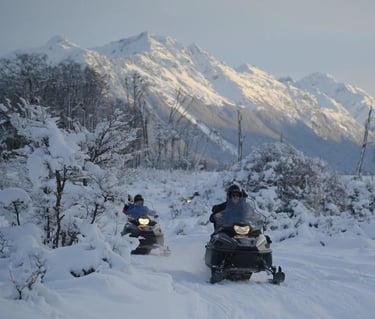 dia blanco nieve en ushuaia