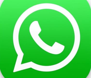a green whatsapporter with a white background