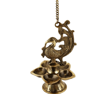 brass hanging diya 