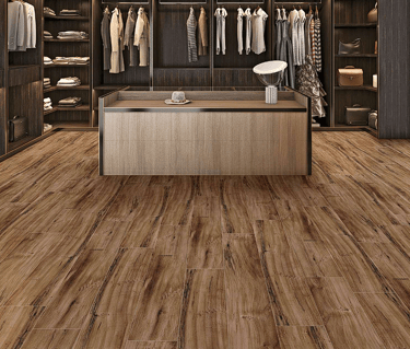 Walnut Color Laminate Flooring Installed Images