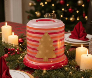 Porta Panetone Chocotone Natal Festas Plástico Plasútil