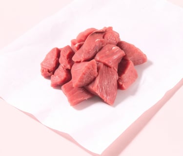 Morceaux de veau tendres pour blanquette traditionnelle