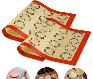 Kit Tapete Silicone Fibra De Vidro Antiaderente Culinário Assar Forno Freezer