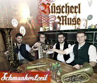 Vorderseite des CD-Cover der Rüscherl Muse