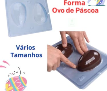 forma de ovo de páscoa