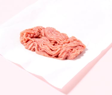 Haché de veau tendre et maigre, préparation artisanale"