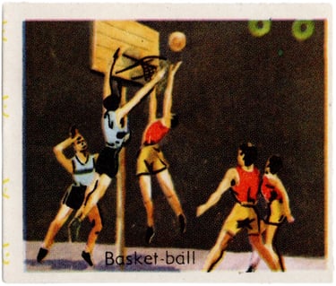1960 Caisse d'Epargne Bank French Sports Basketball Card