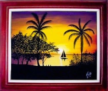 Por do sol 40 x 50 cm