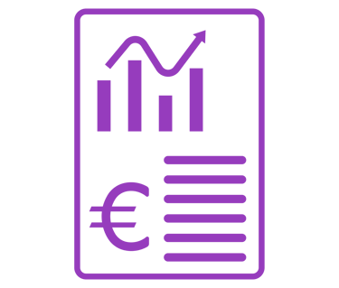 Un document avec un graphique en courbes et en barres 