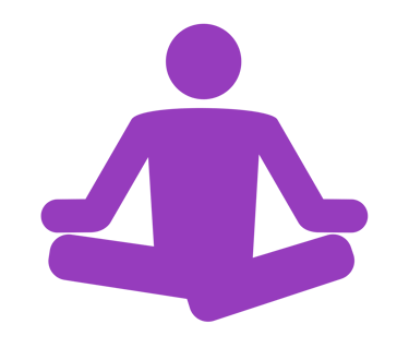 Une personne en posture de méditation