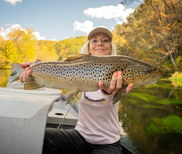 Fall Fly Fishing for big brown trout