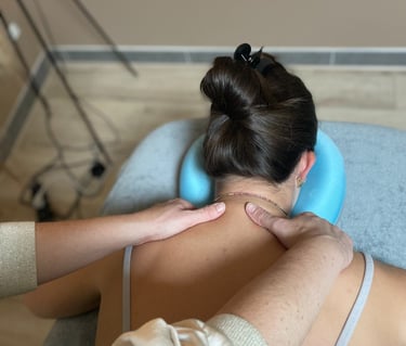 Massage manuel par un masseur kinésithérapeute