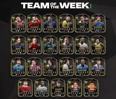 carte team of the week 1 fc 25