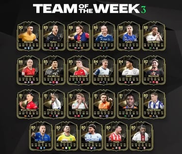 carte team of the week 3 fc 25