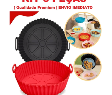 formas redondas para air fryer