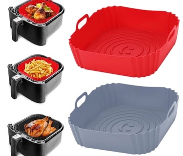 formas de silicone para air fryer quadradas
