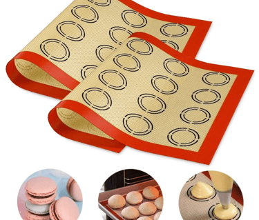 Kit Tapete Silicone Fibra De Vidro Antiaderente Culinário Assar Forno Freezer