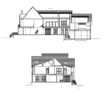 Example of a section drawings used for permit submission