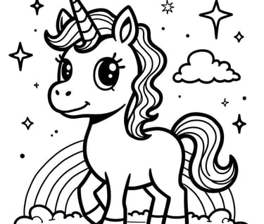 unicorn pages for coloring