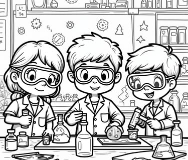 science pages for coloring