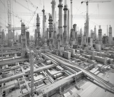 white and black abstract painting