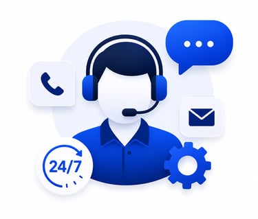 24/7 business website support and assistance