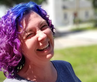 Cynthia laughing a full laugh