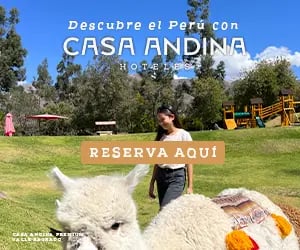 Woman with an alpaca at Casa Andina Premium Valle Sagrado hotel in Peru's Sacred Valley.