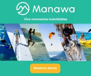 A collage showing adventure activities like scuba diving, surfing, paragliding, dog sledding, and kayaking.