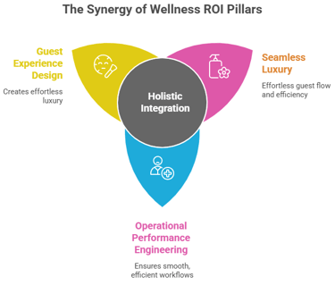 diagram showing pillars for resorts wellness ROI