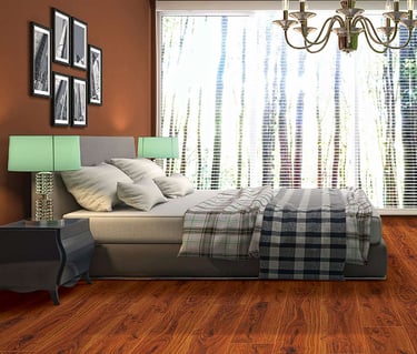 8mm laminate flooring installed image