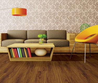 Walnut Color Laminate Flooring Installed Images