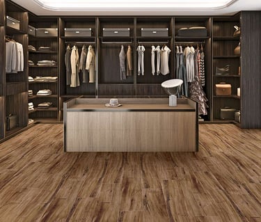 Walnut Color Laminate Flooring Installed Images