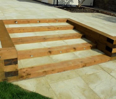 Wooden timber sleepers Romford, Hornchurch, Upminster, Brentwood