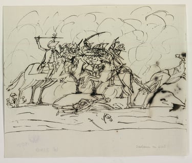 The cavalry in action 