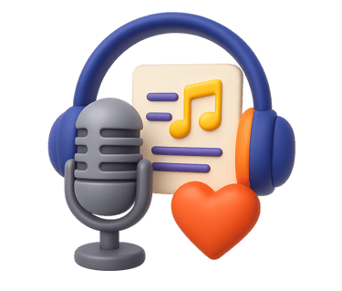 a microphone and headphones with a microphone