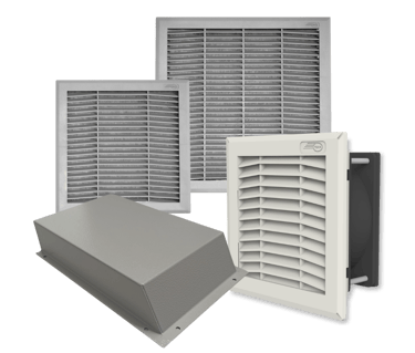 Filter fans, filters and fan cowls