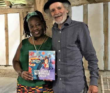 a man and woman standing next to each other