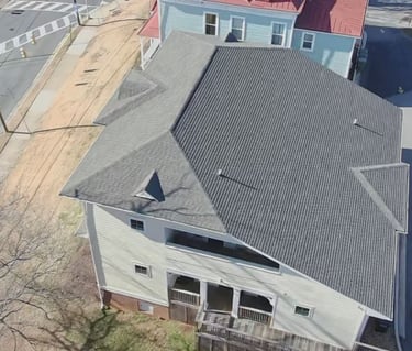 Residential roof replacement in Farmville, VA by Melvin T. Morgan Roofing