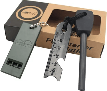 Abauoat Mechero Kit 7 en 1 con Pedernal