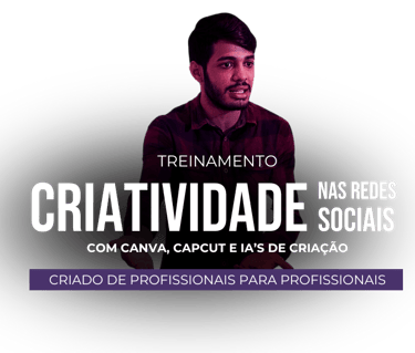 Treinamento Criatividade nas Redes Sociais com Canva, Capcut e IA's de criação. Com Nícolas Nobre.