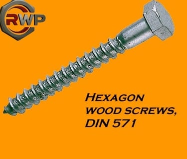 DIN 571 Hexagon Wood Screws