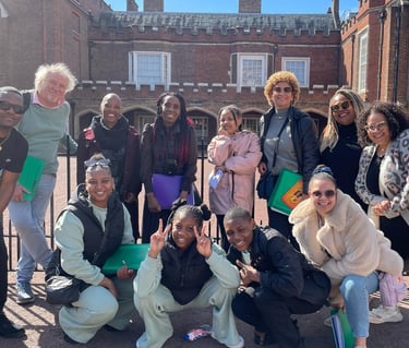 Group outside St James's Palace on the Black Tudors Westminster Walking Tour