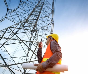 Expert overhead line erection services for efficient power distribution.